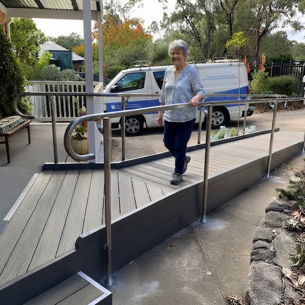 Hiline Home Modifications - Access ramp with rails