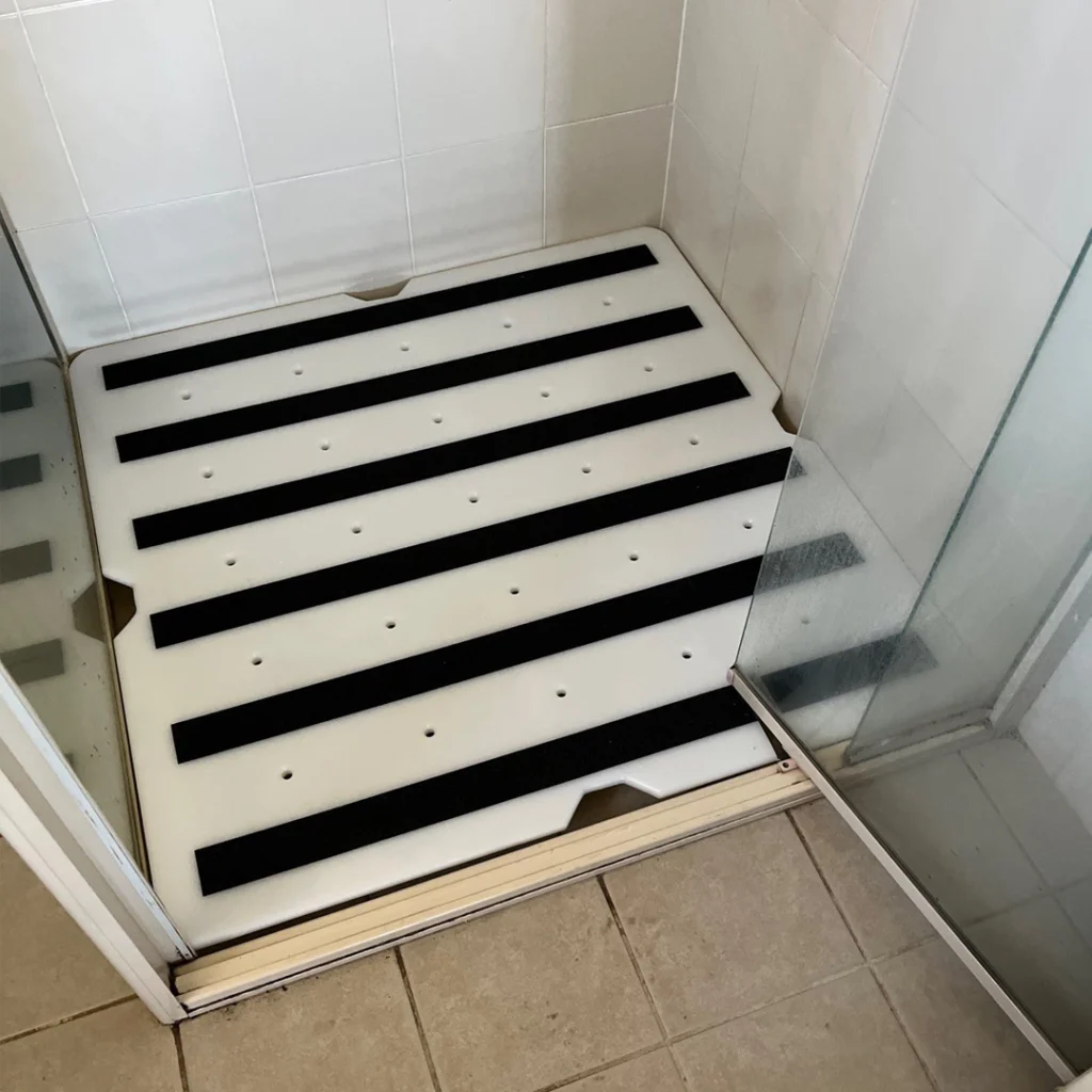 Hiline Home Modifications - Non-slip raised Shower platform