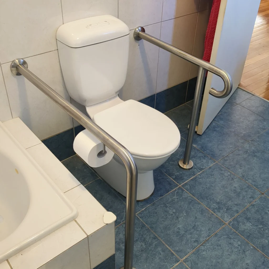 Hline Home Modifications - Toilet support rails