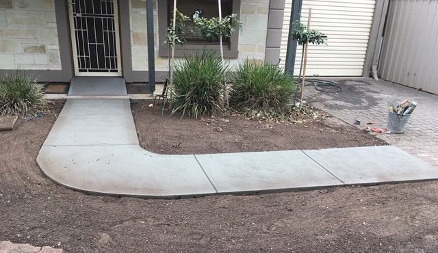 Hiline path concreting