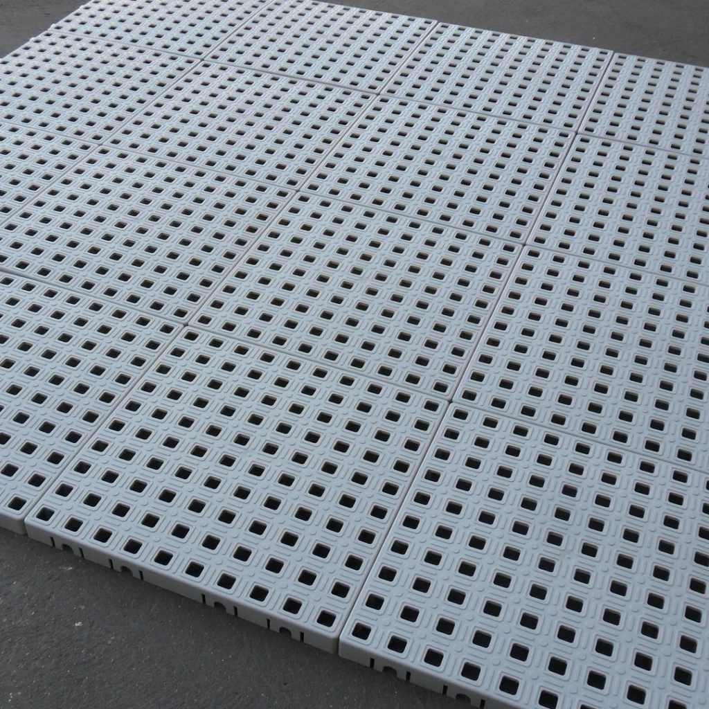 Hiline shower platform modular grey tiles